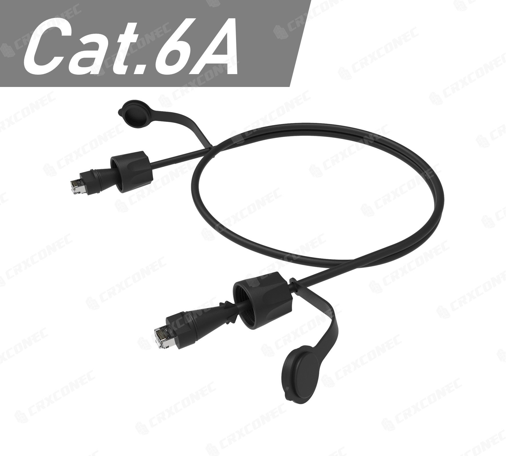 Cable de parcheo industrial S/FTP Cat.6A 26AWG con clasificación IP68.